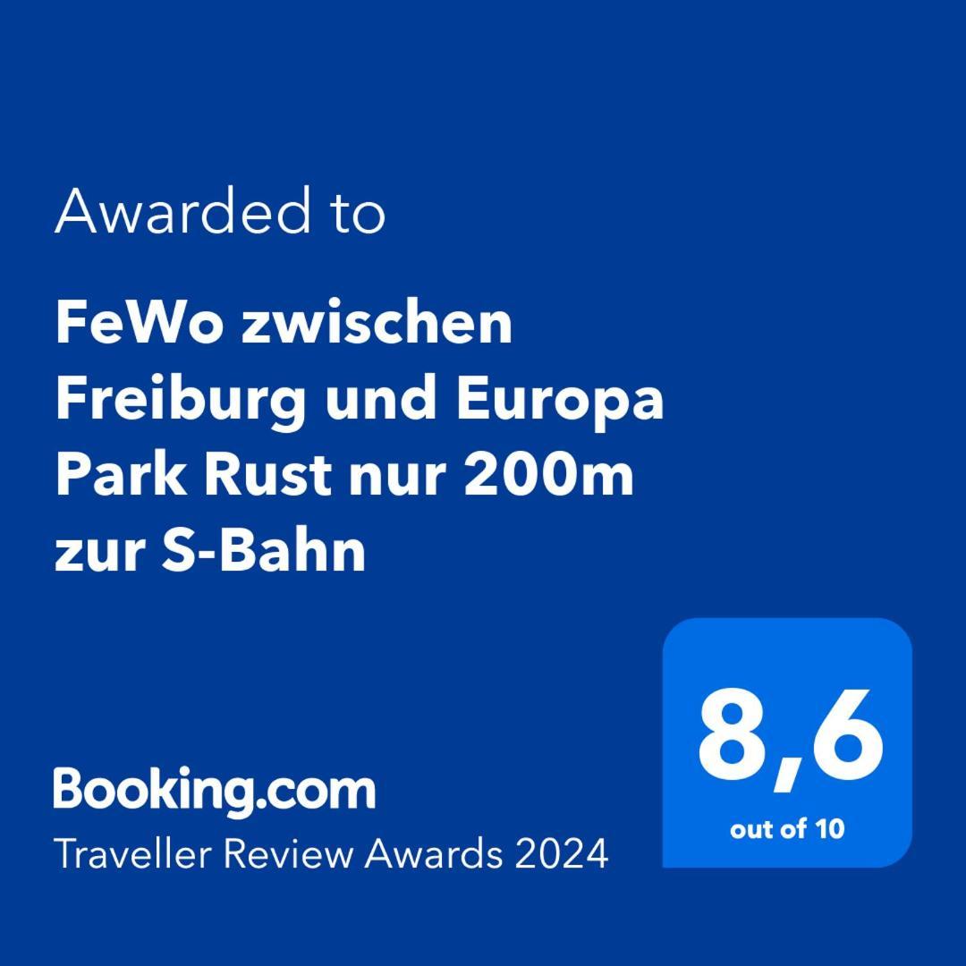 Fewo Zwischen Freiburg Und Europa Park Rust Nur 200M Zur S-Bahn Bahlingen  Exterior photo